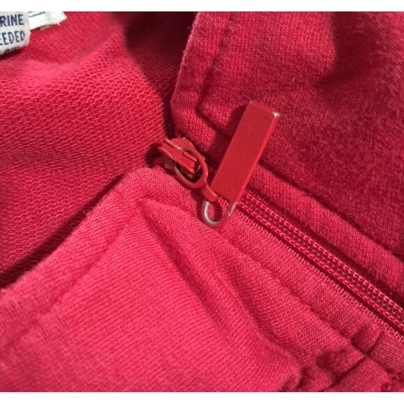 90s Jennifer Moore Womens 1X Red & Navy Striped Long Sleeve Half-Zip Pullover To - Picture 10 of 10